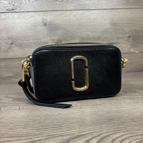 Marc Jacobs The Snapshot Shoulder Bag Leather Crossbody - Black Multi - Picture 3 of 11